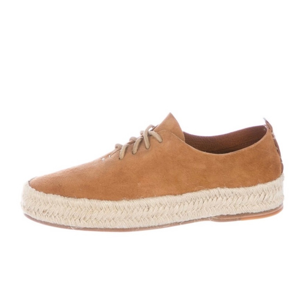 Feit hand sewn suede espadrille court shoe